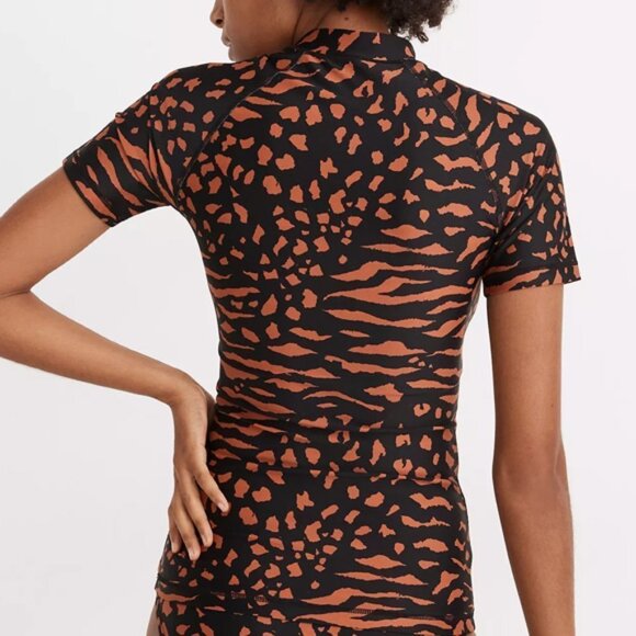 Madewell Second Wave Short-Sleeve Rash Guard S - Picture 2 of 5